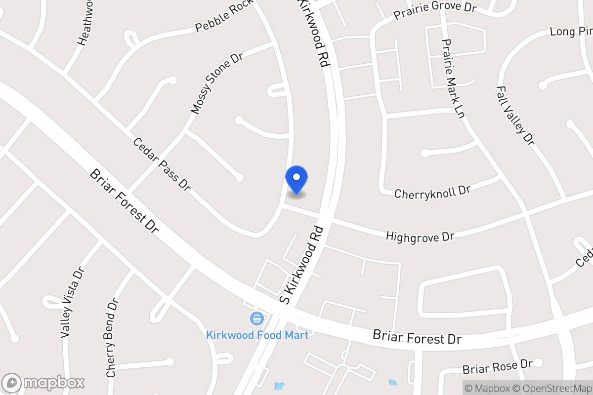 Map of 1723 Warwickshire Dr, Houston