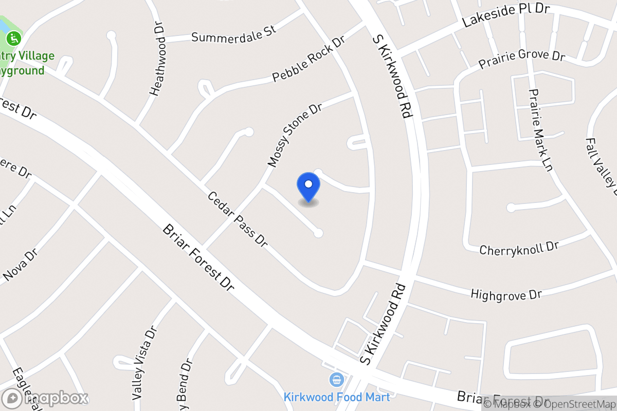 Map of 11818 Chase Lake Dr, Houston