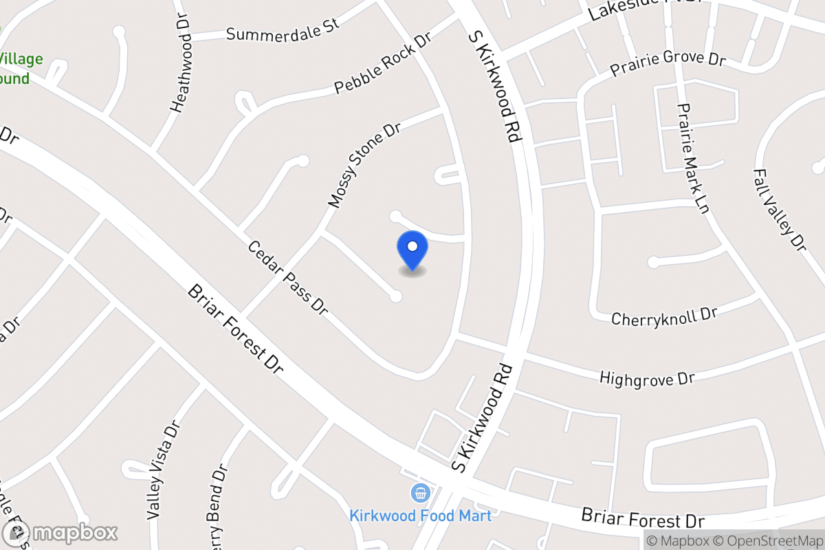 Map of 11810 Chase Lake Dr, Houston
