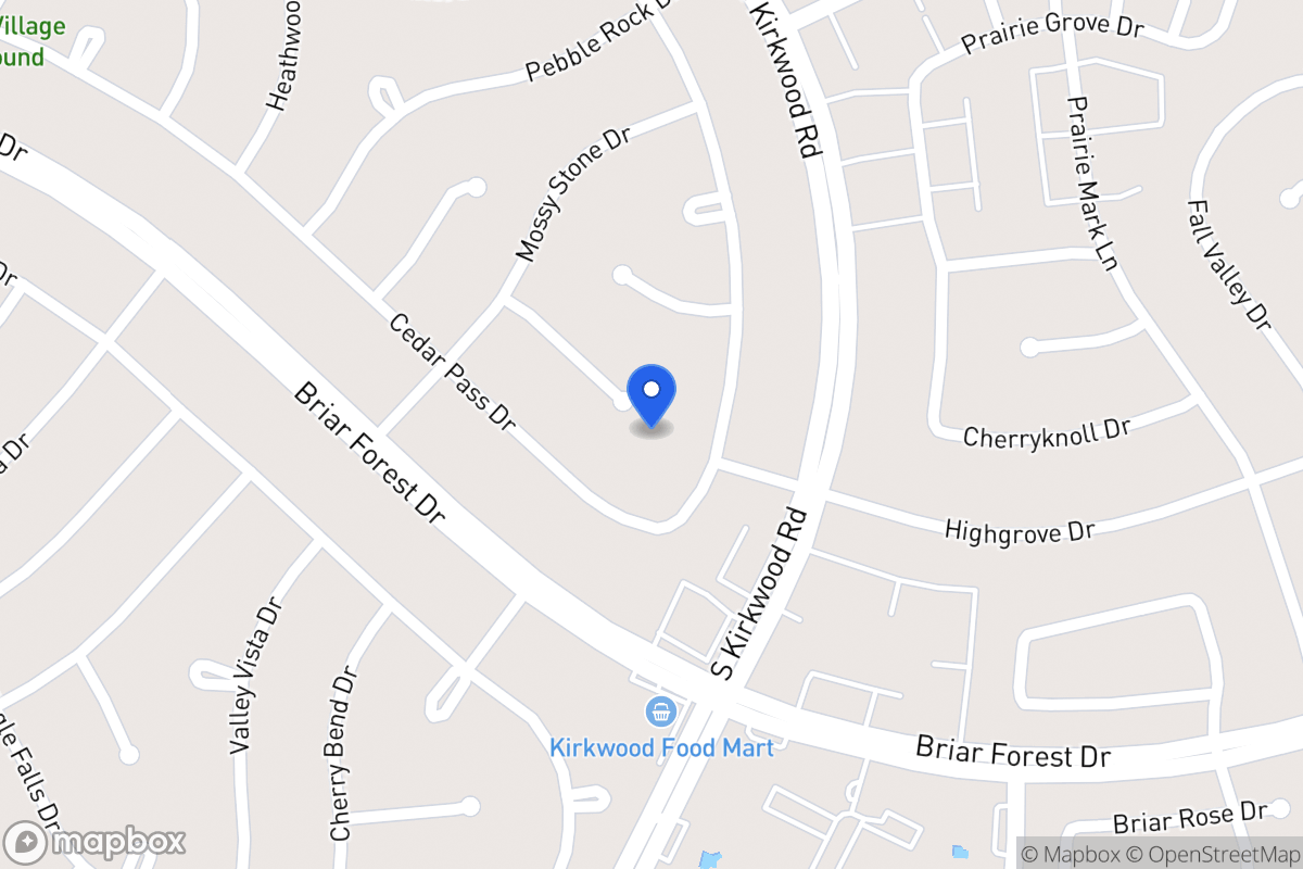 Map of 11803 Chase Lake Dr, Houston