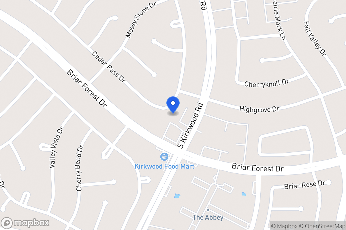 Map of 1811 Warwickshire Dr, Houston