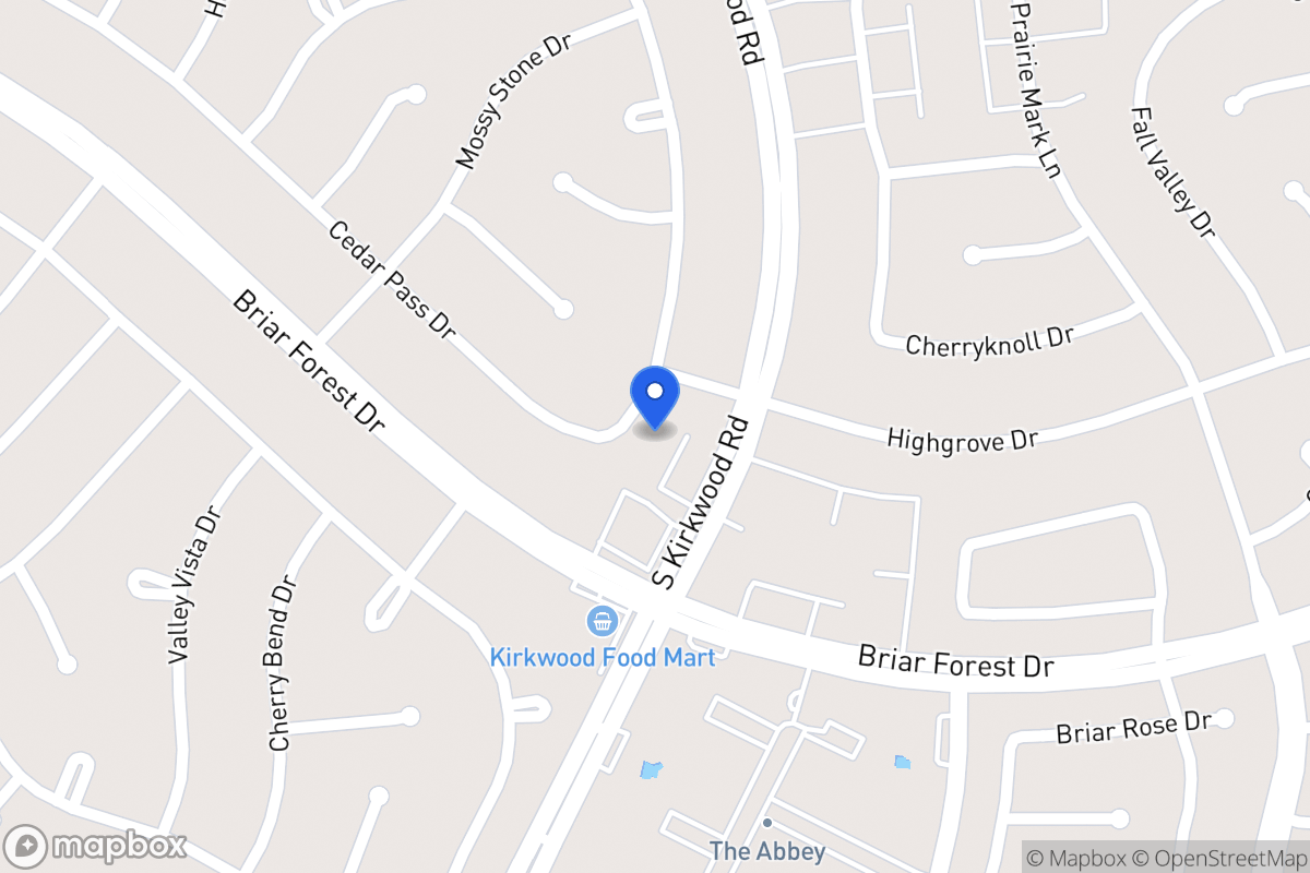 Map of 1807 Warwickshire Dr, Houston