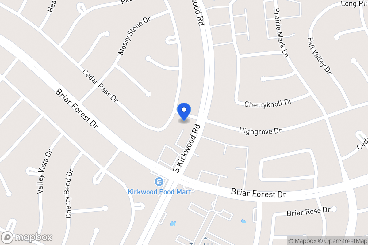 Map of 11807 Highgrove Dr, Houston