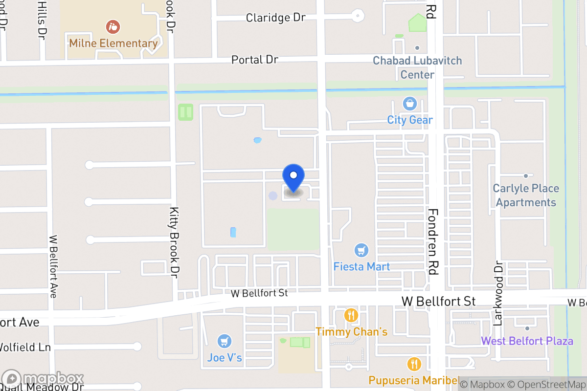 Map of Braesridge Dr, Houston
