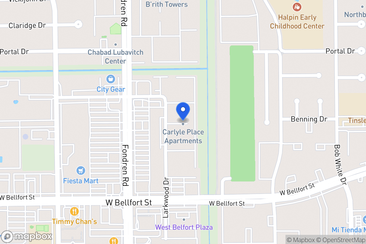 Map of 11025 Larkwood Dr, Houston