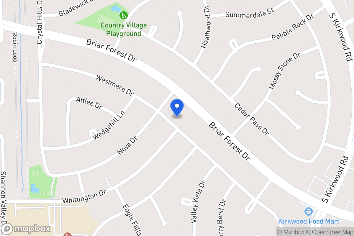 Map of 11922 Westmere Dr, Houston