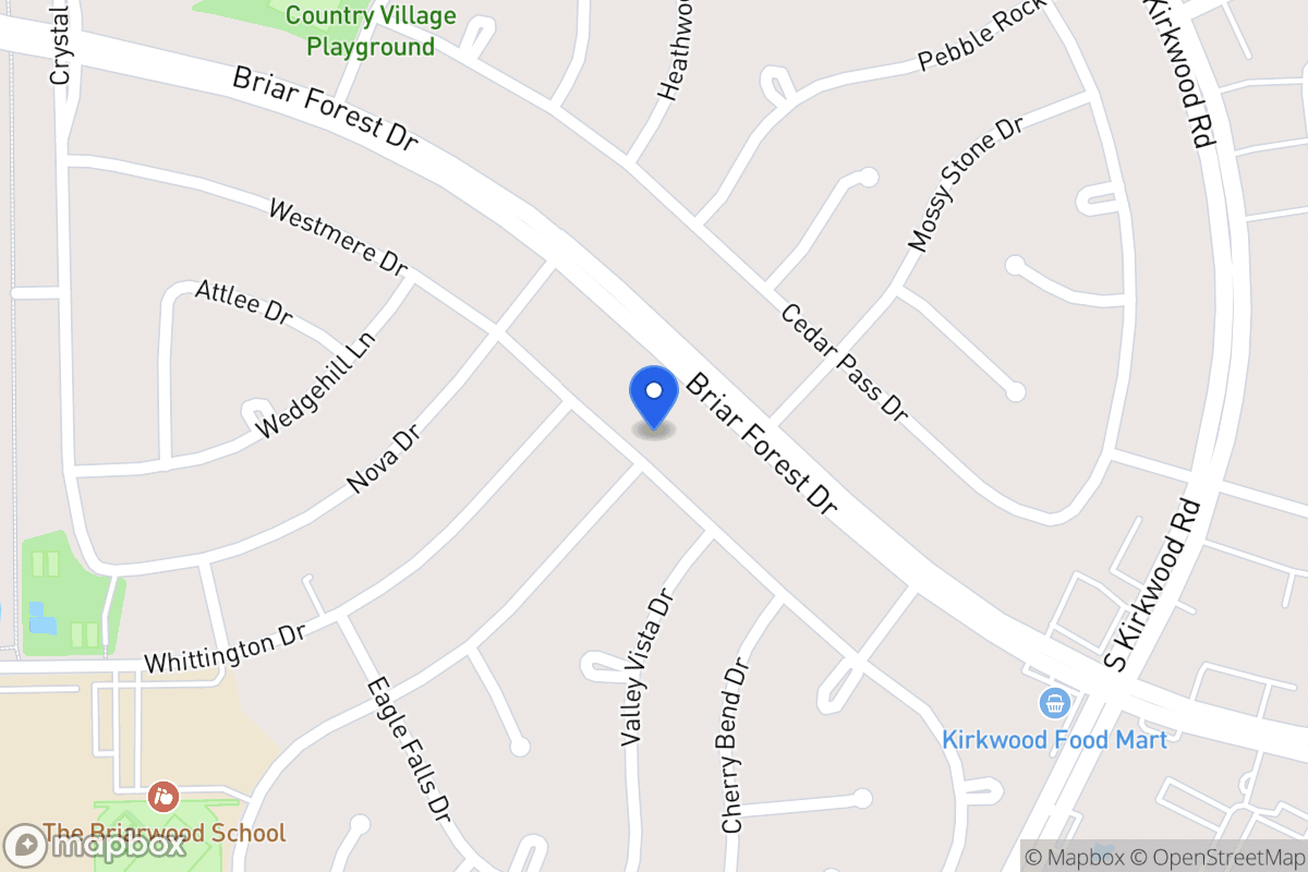 Map of 11912 Westmere Dr, Houston