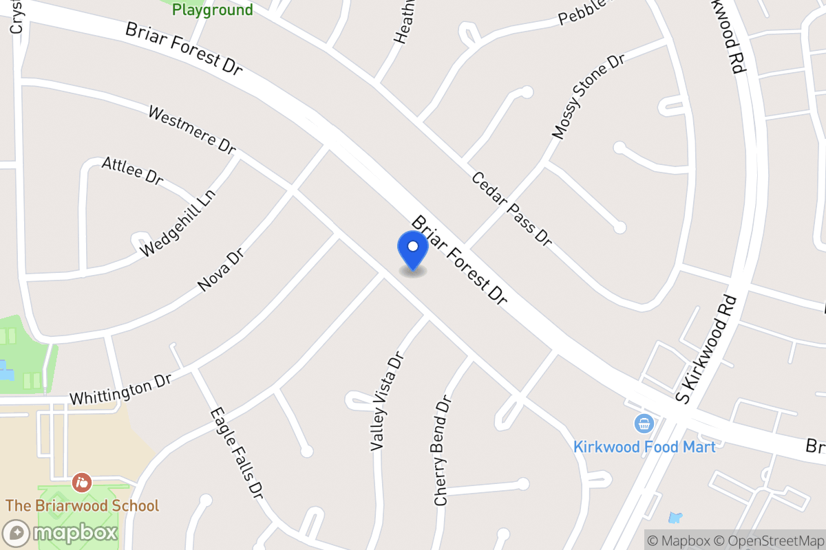 Map of 11908 Westmere Dr, Houston
