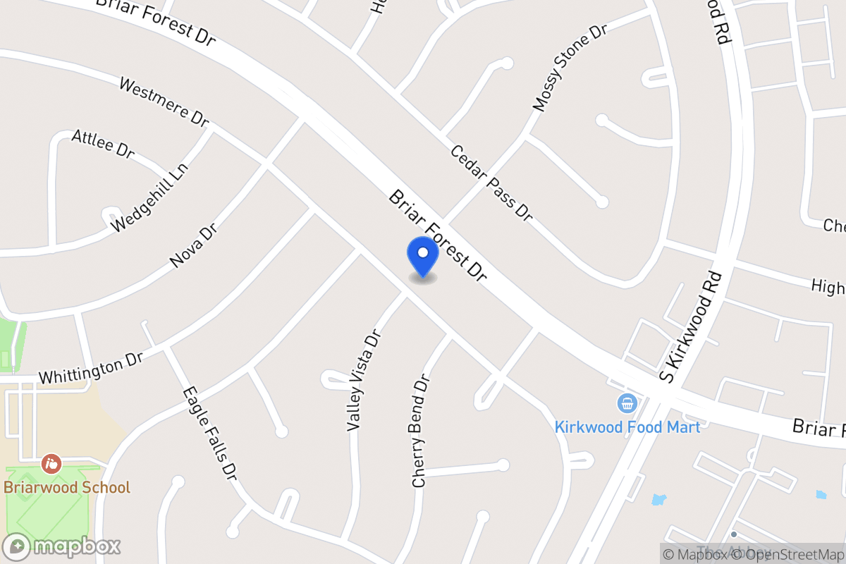 Map of 11902 Westmere Dr, Houston