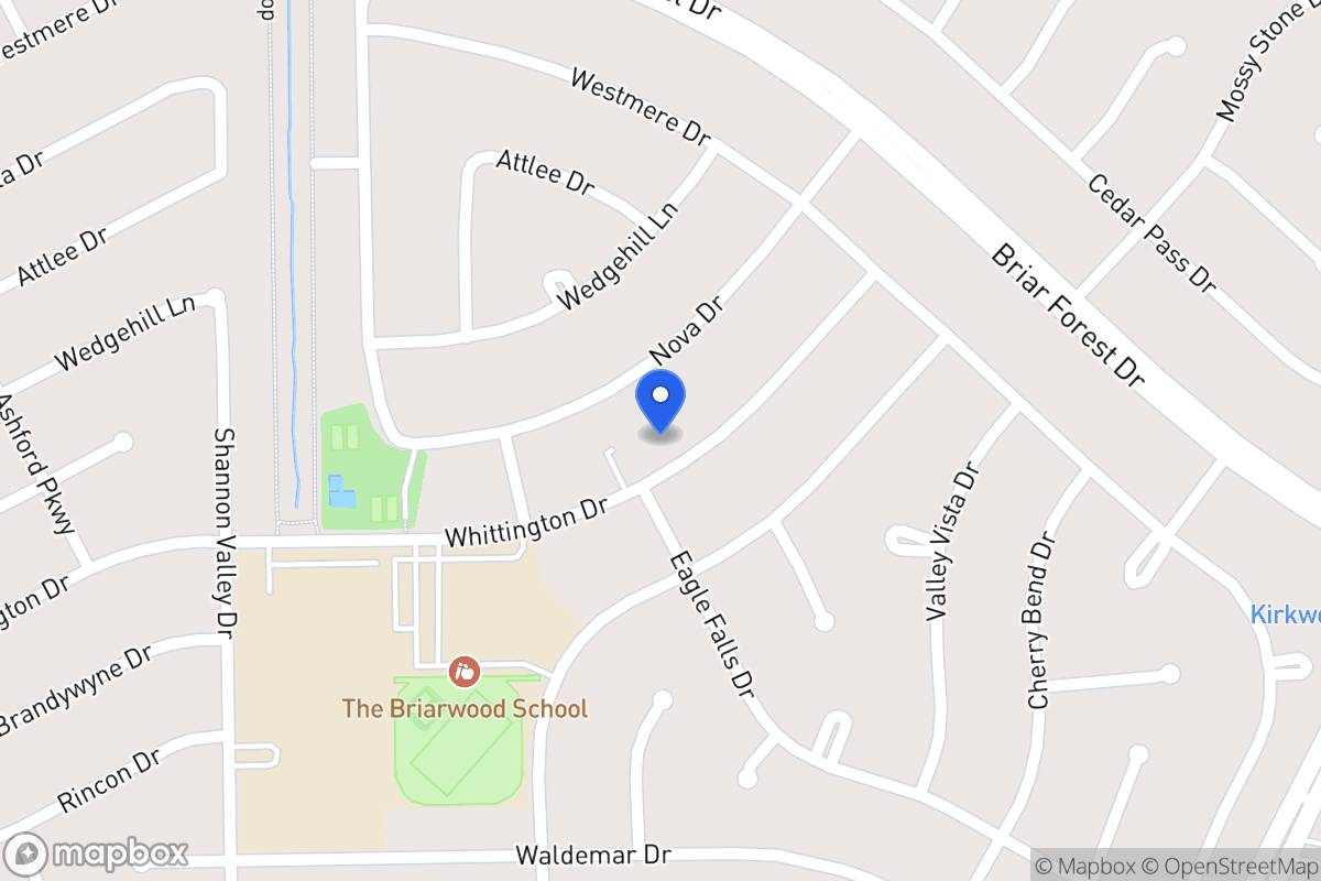 Map of 12024 Whittington Dr, Houston