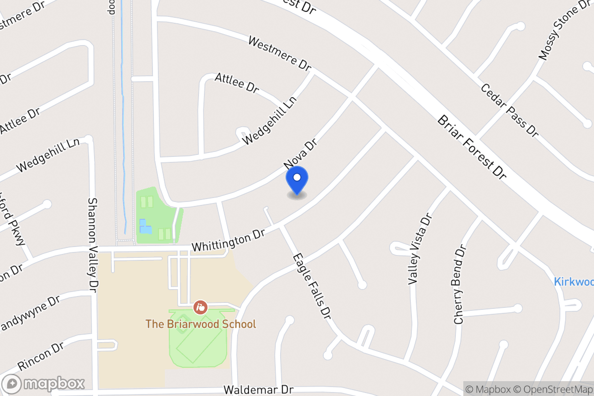 Map of 12022 Whittington Dr, Houston