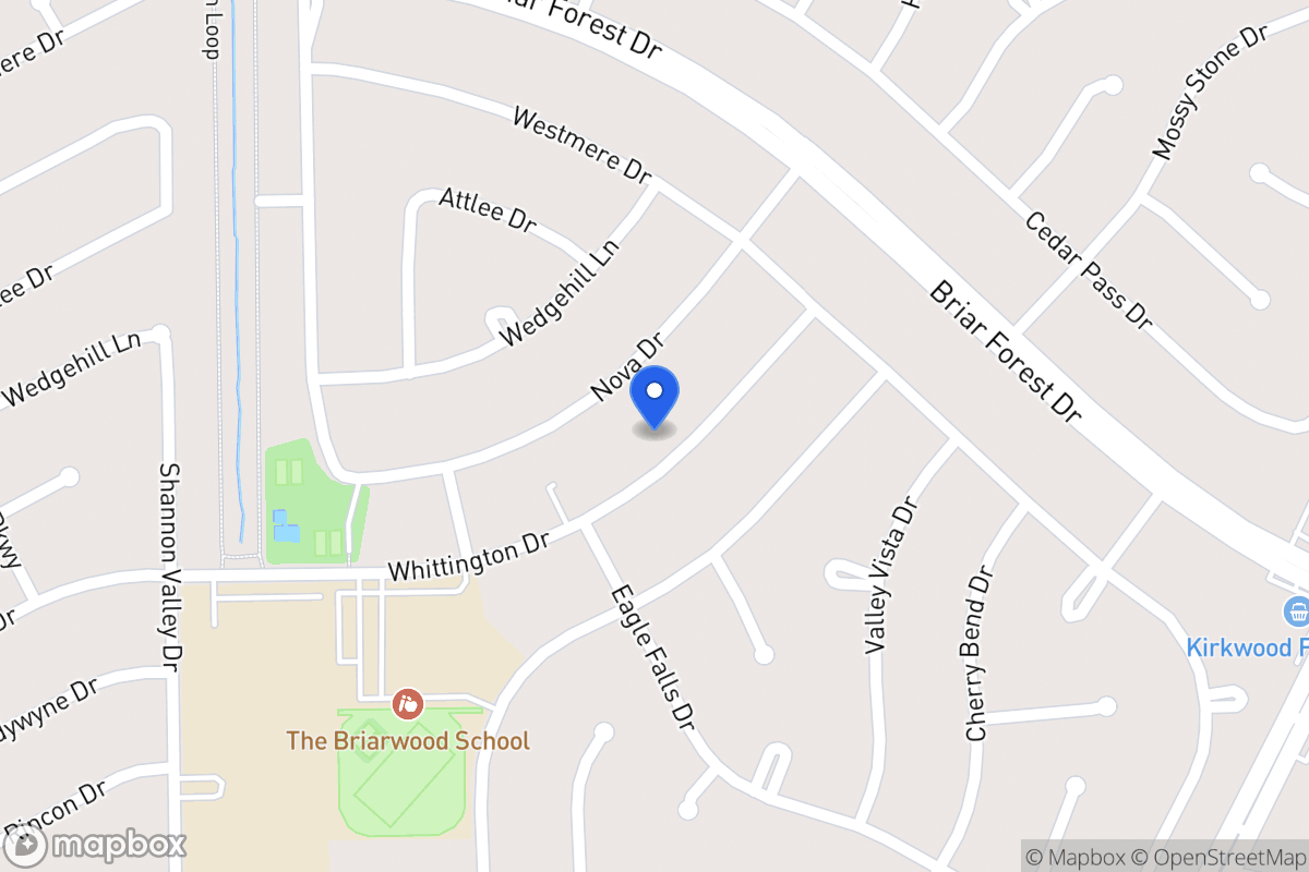 Map of 12018 Whittington Dr, Houston