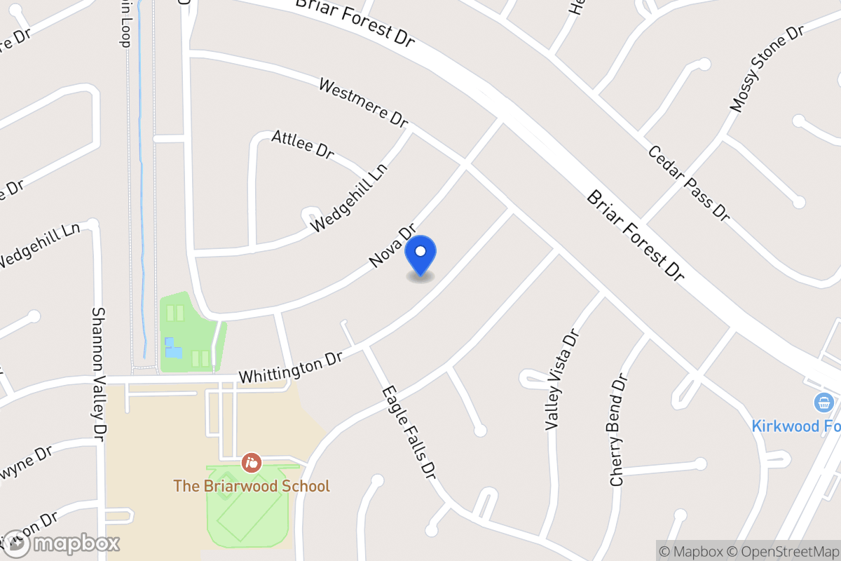 Map of 12016 Whittington Dr, Houston