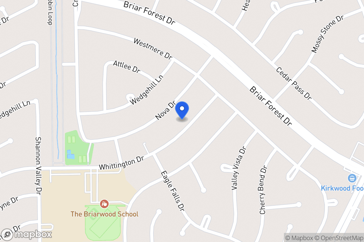 Map of 12014 Whittington Dr, Houston