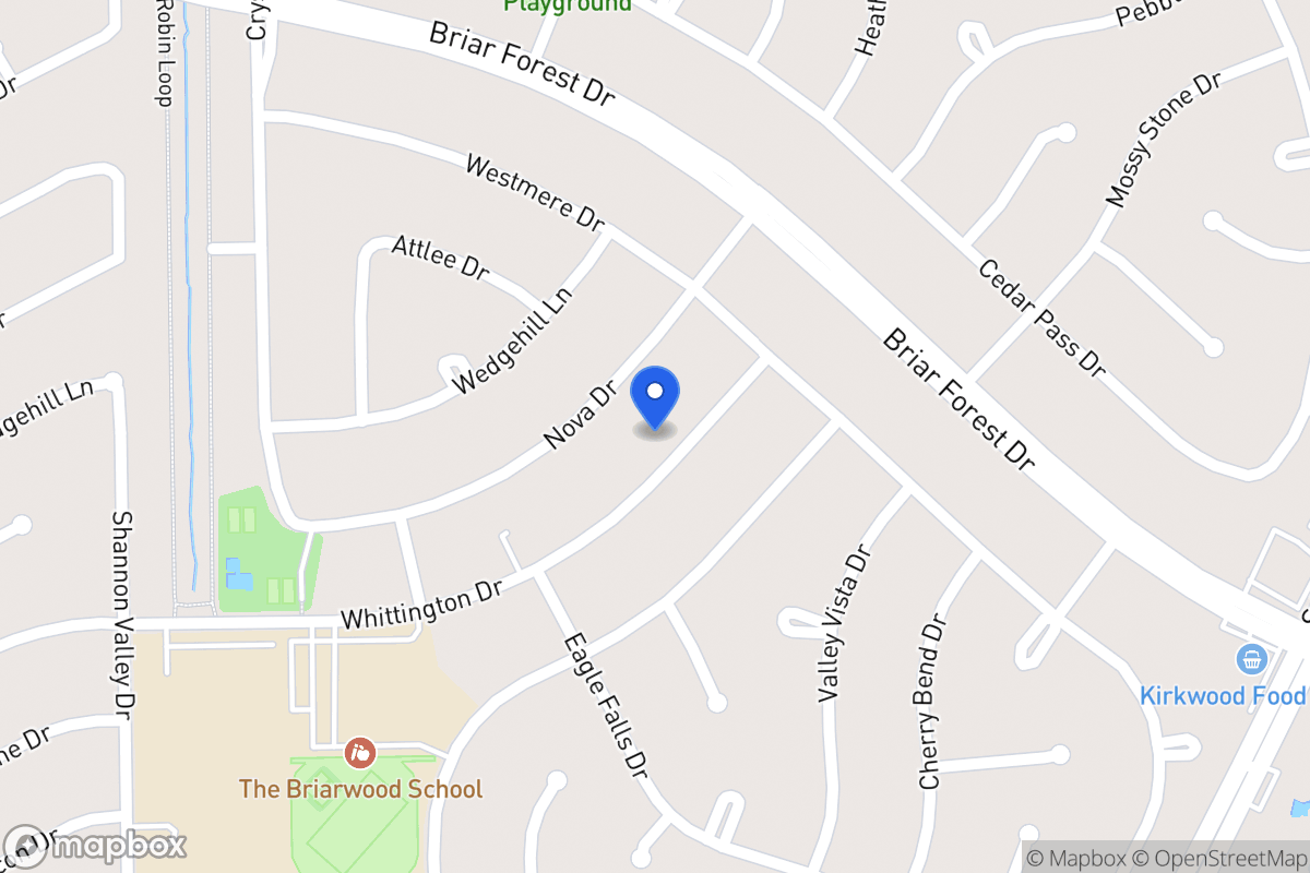 Map of 12012 Whittington Dr, Houston