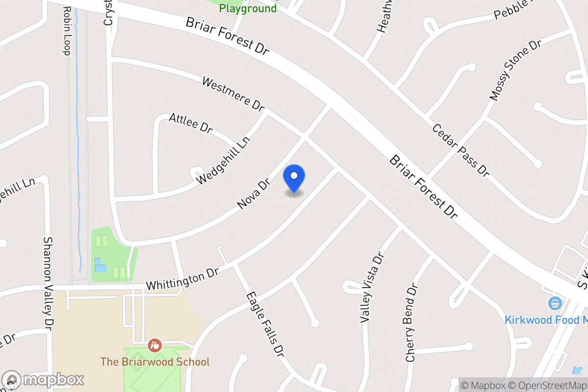 Map of 12010 Whittington Dr, Houston