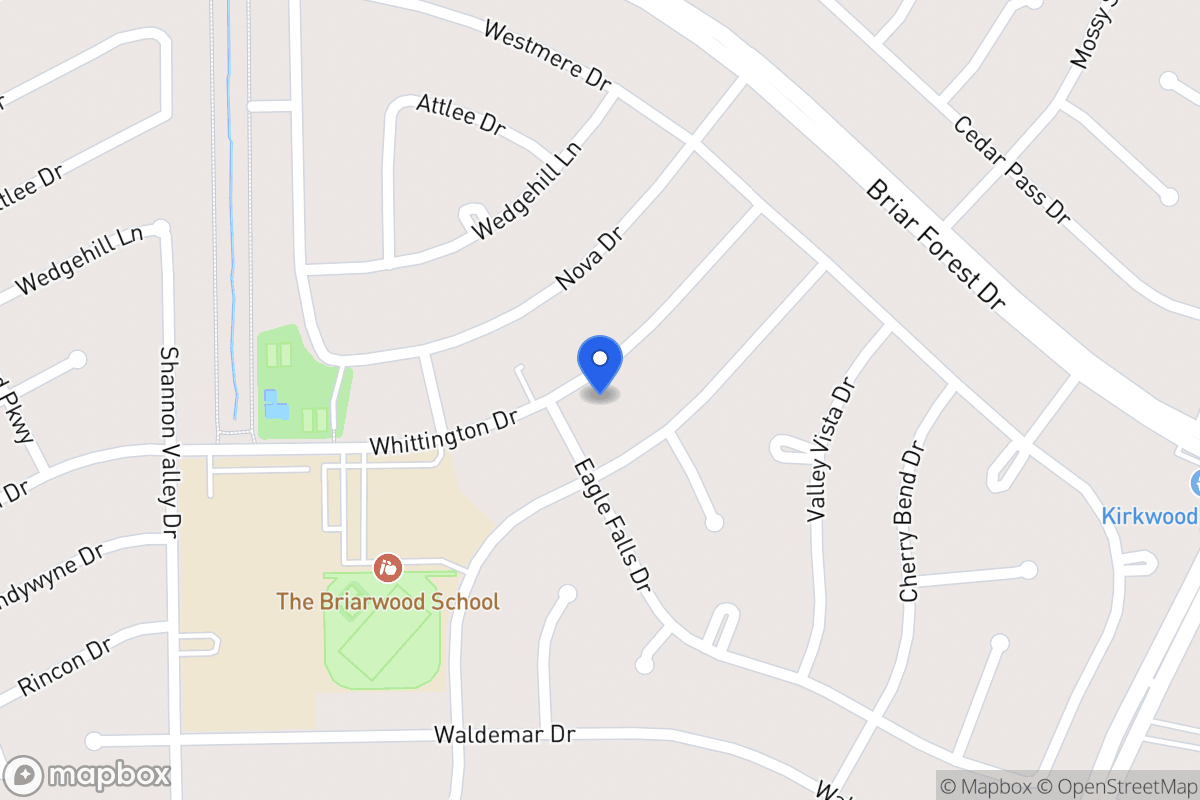 Map of 12025 Whittington Dr, Houston
