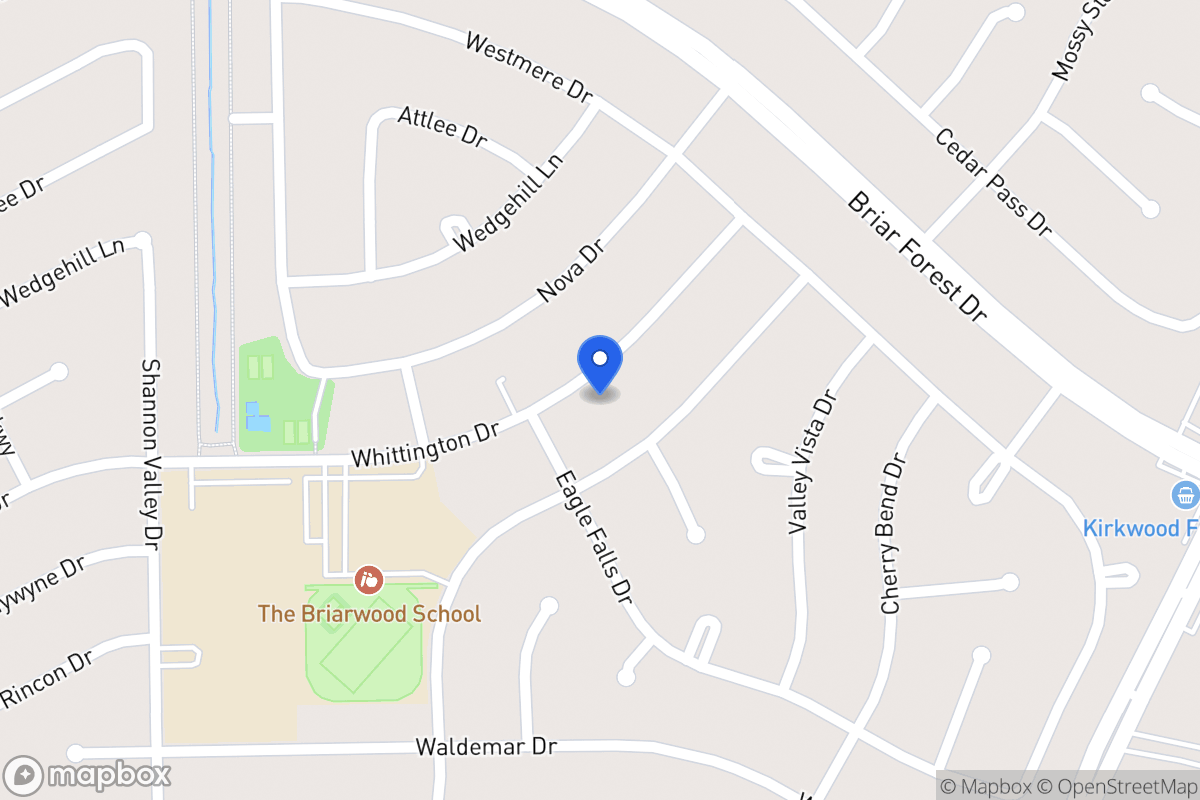 Map of 12023 Whittington Dr, Houston