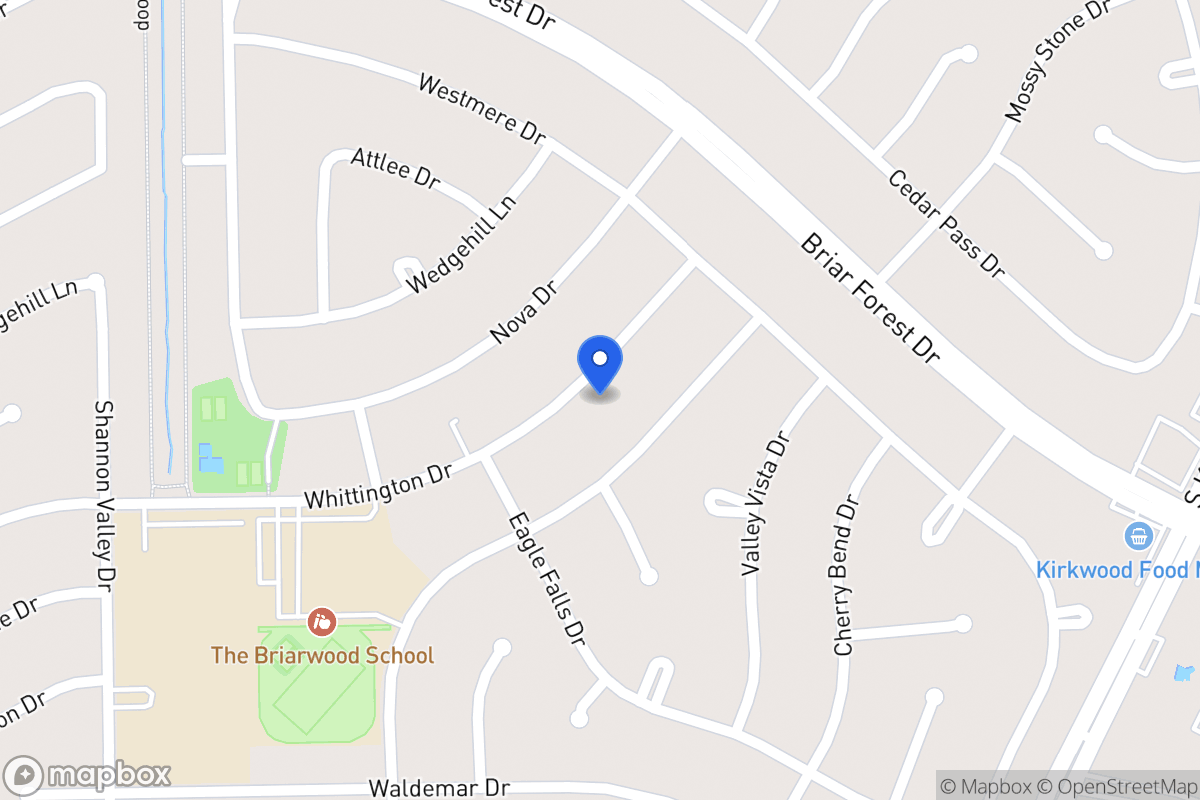 Map of 12017 Whittington Dr, Houston