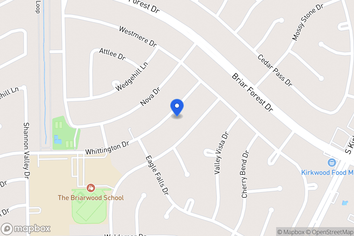 Map of 12015 Whittington Dr, Houston