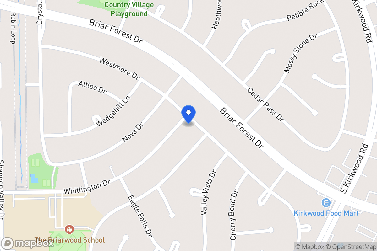 Map of 12003 Whittington Dr, Houston