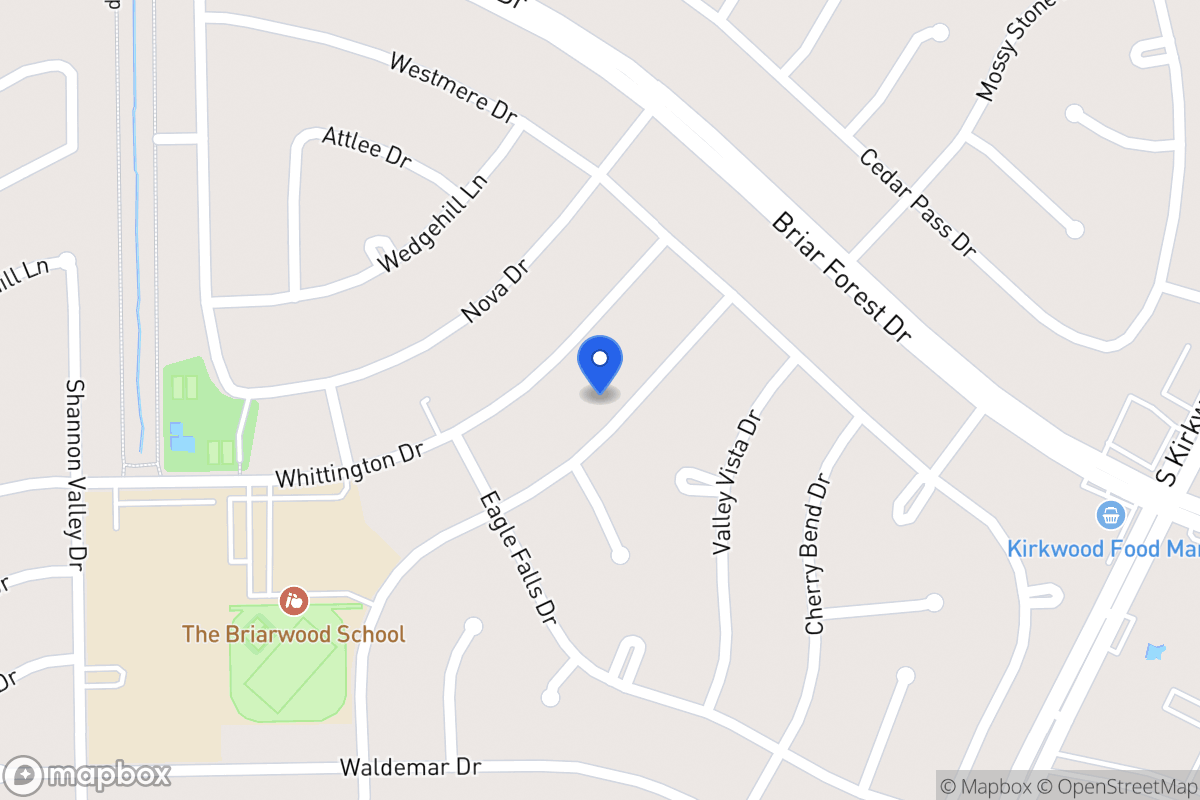 Map of 12030 Sugar Springs Dr, Houston