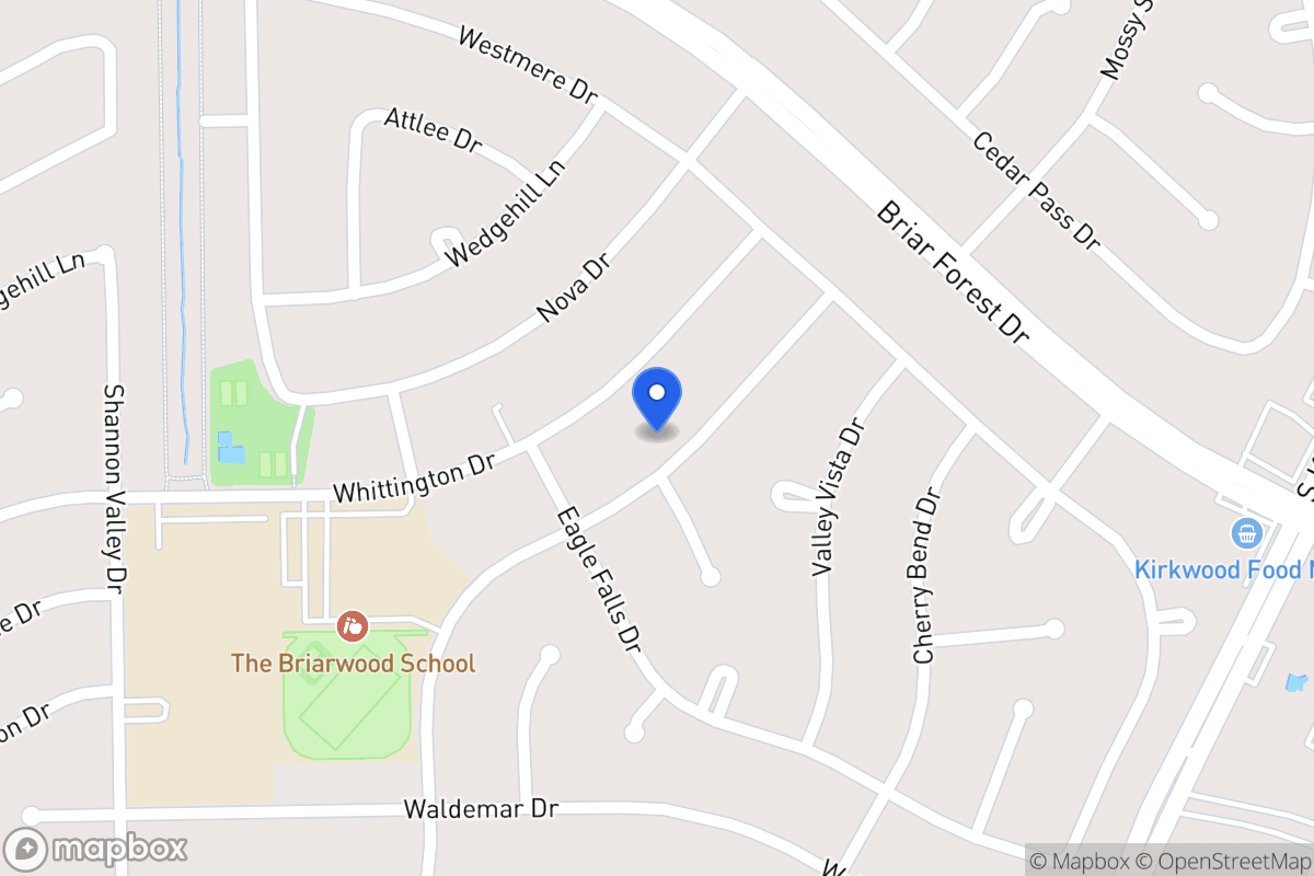 Map of 12038 Sugar Springs Dr, Houston