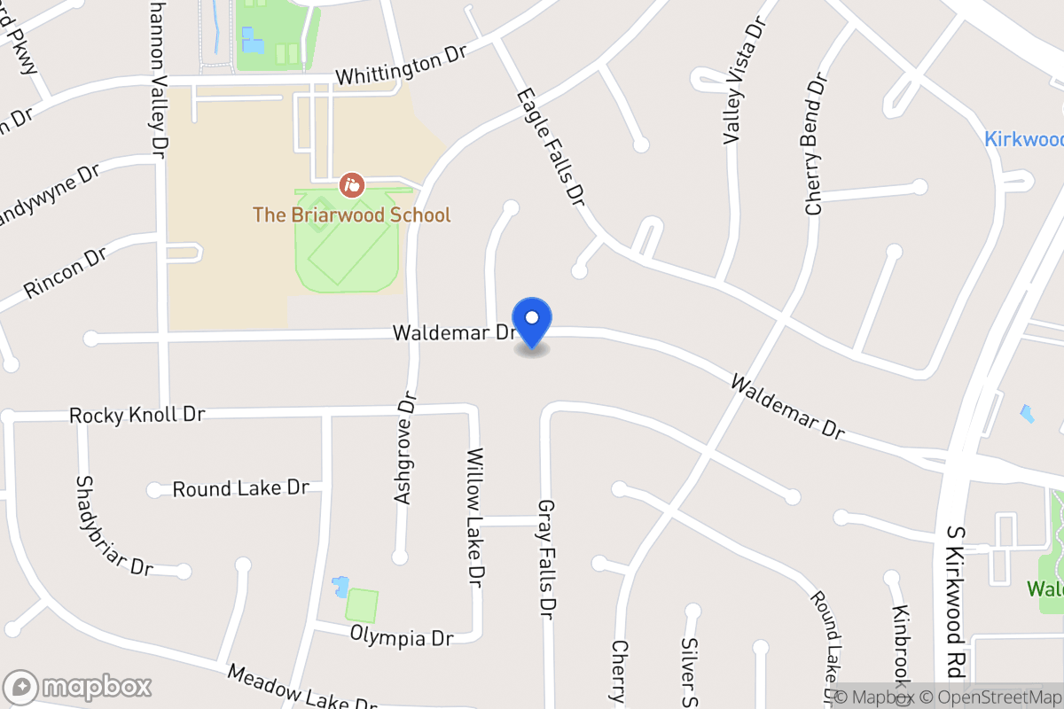 Map of 12115 Waldemar Dr, Houston