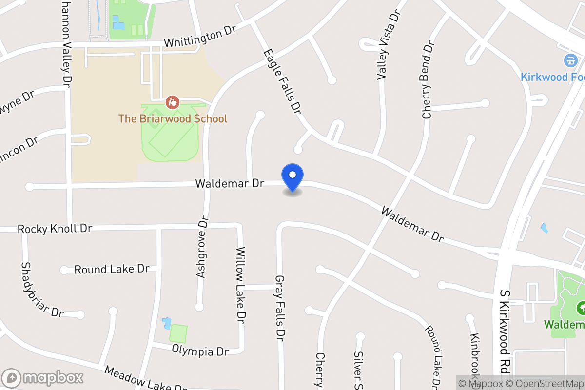 Map of 12107 Waldemar Dr, Houston