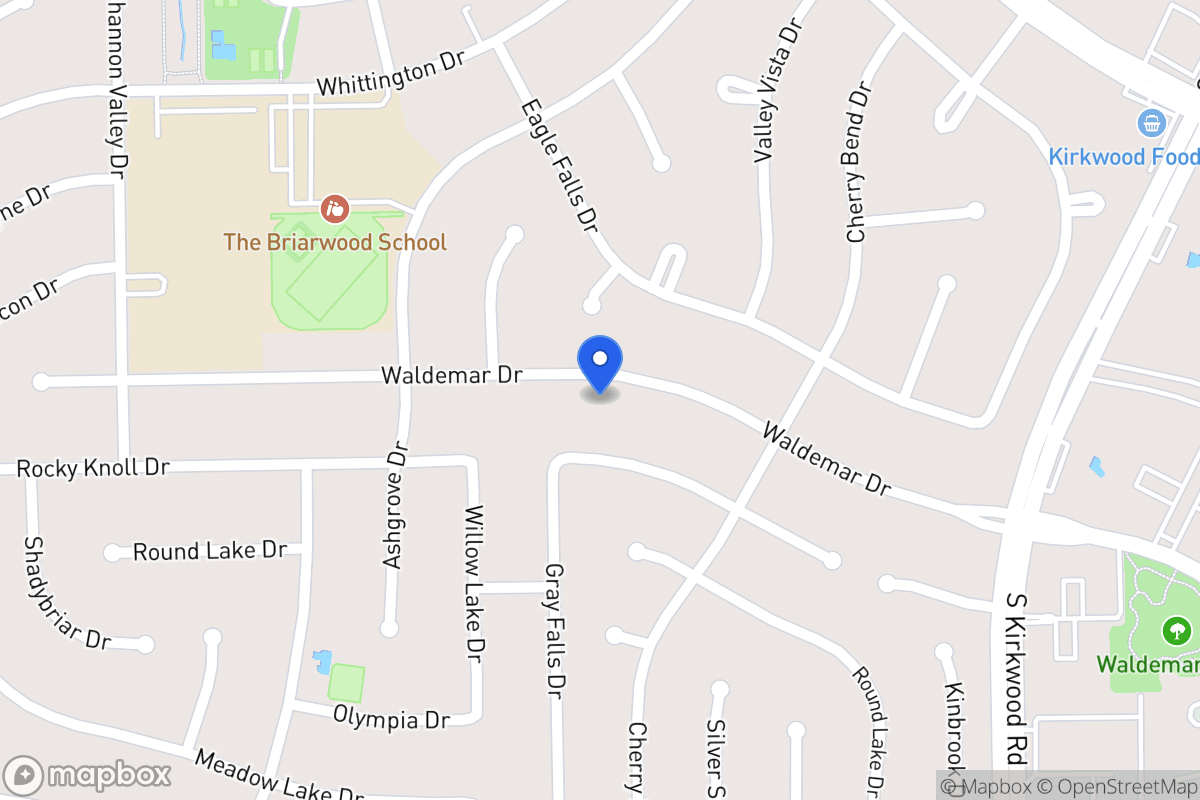 Map of 12103 Waldemar Dr, Houston