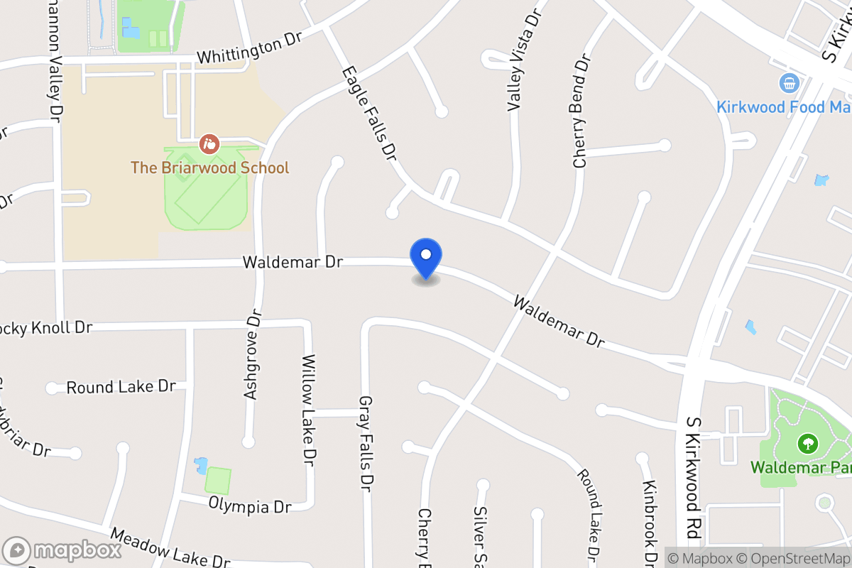 Map of 12027 Waldemar Dr, Houston