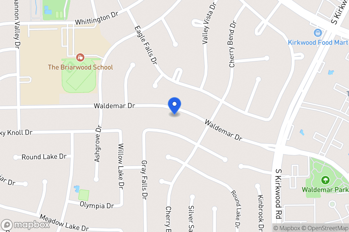 Map of 12023 Waldemar Dr, Houston