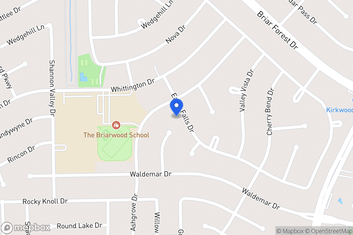 Map of 1822 Eagle Falls Dr, Houston