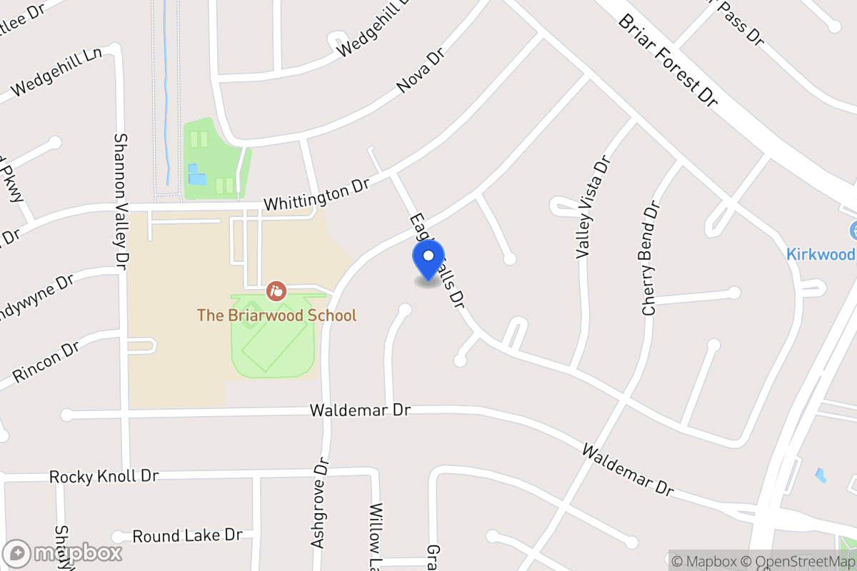 Map of 1826 Eagle Falls Dr, Houston