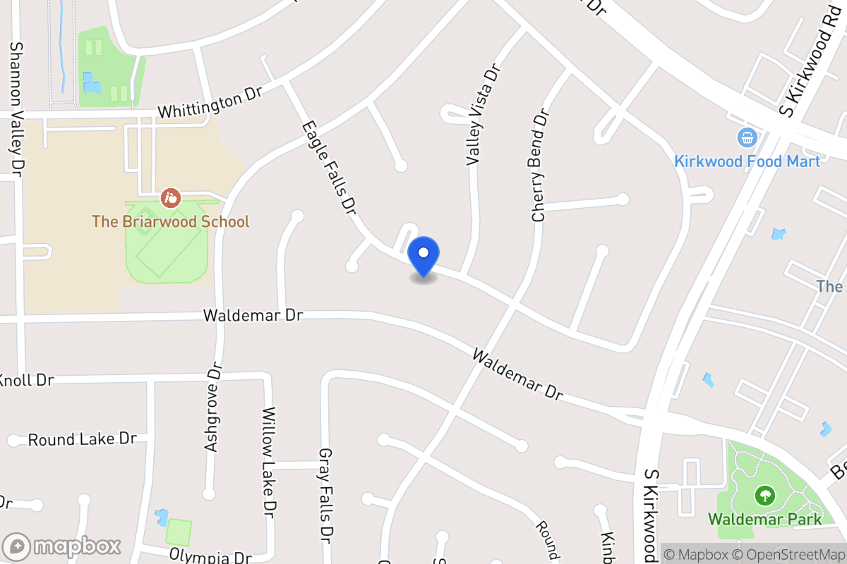 Map of 1854 Eagle Falls Dr, Houston