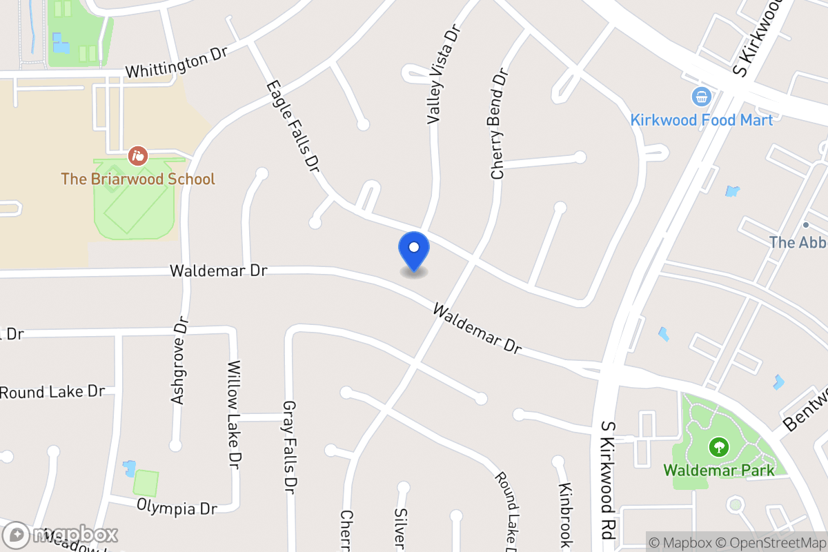 Map of 12010 Waldemar Dr, Houston