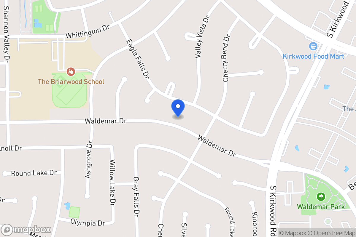 Map of 12018 Waldemar Dr, Houston