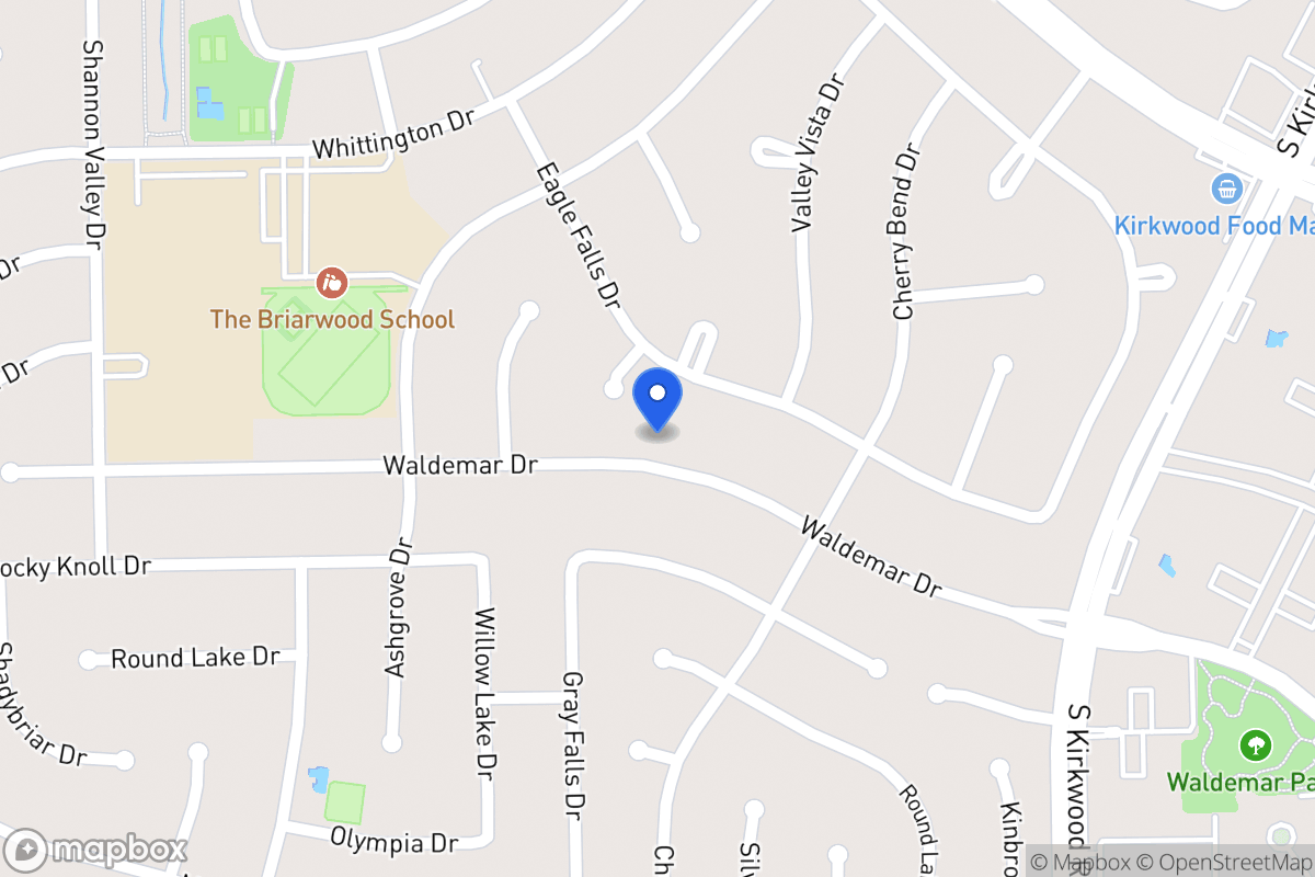 Map of 12030 Waldemar Dr, Houston