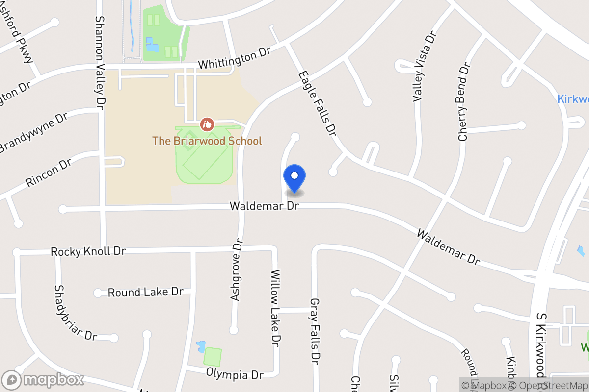 Map of 1935 Willowlake Dr, Houston