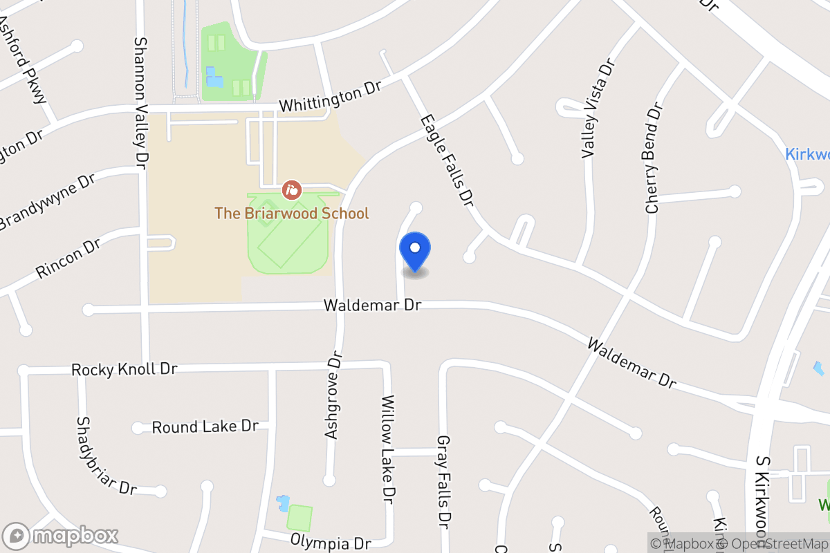 Map of 1931 Willowlake Dr, Houston