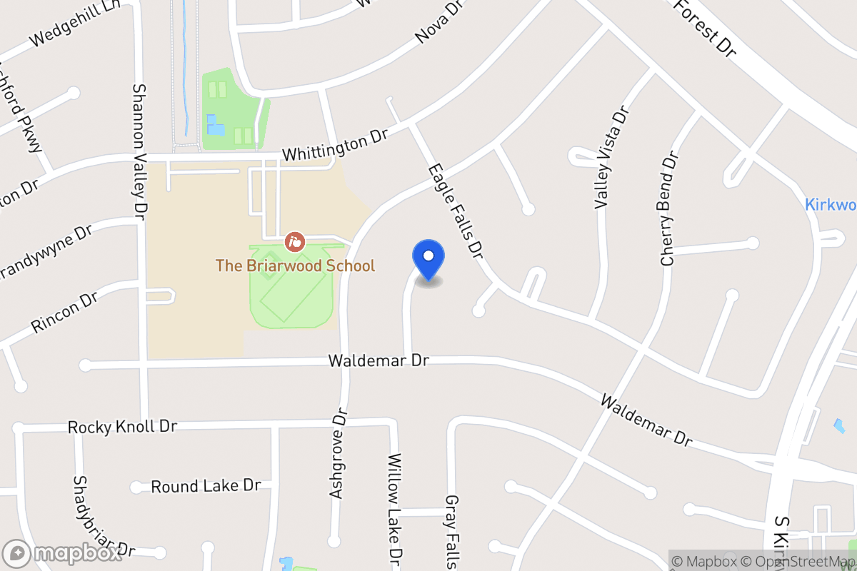 Map of 1915 Willowlake Dr, Houston