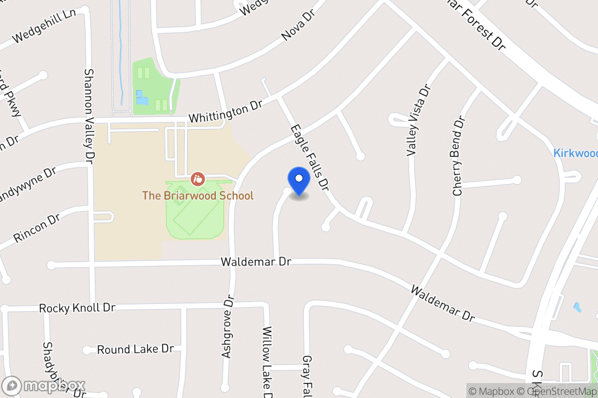 Map of 1907 Willowlake Dr, Houston