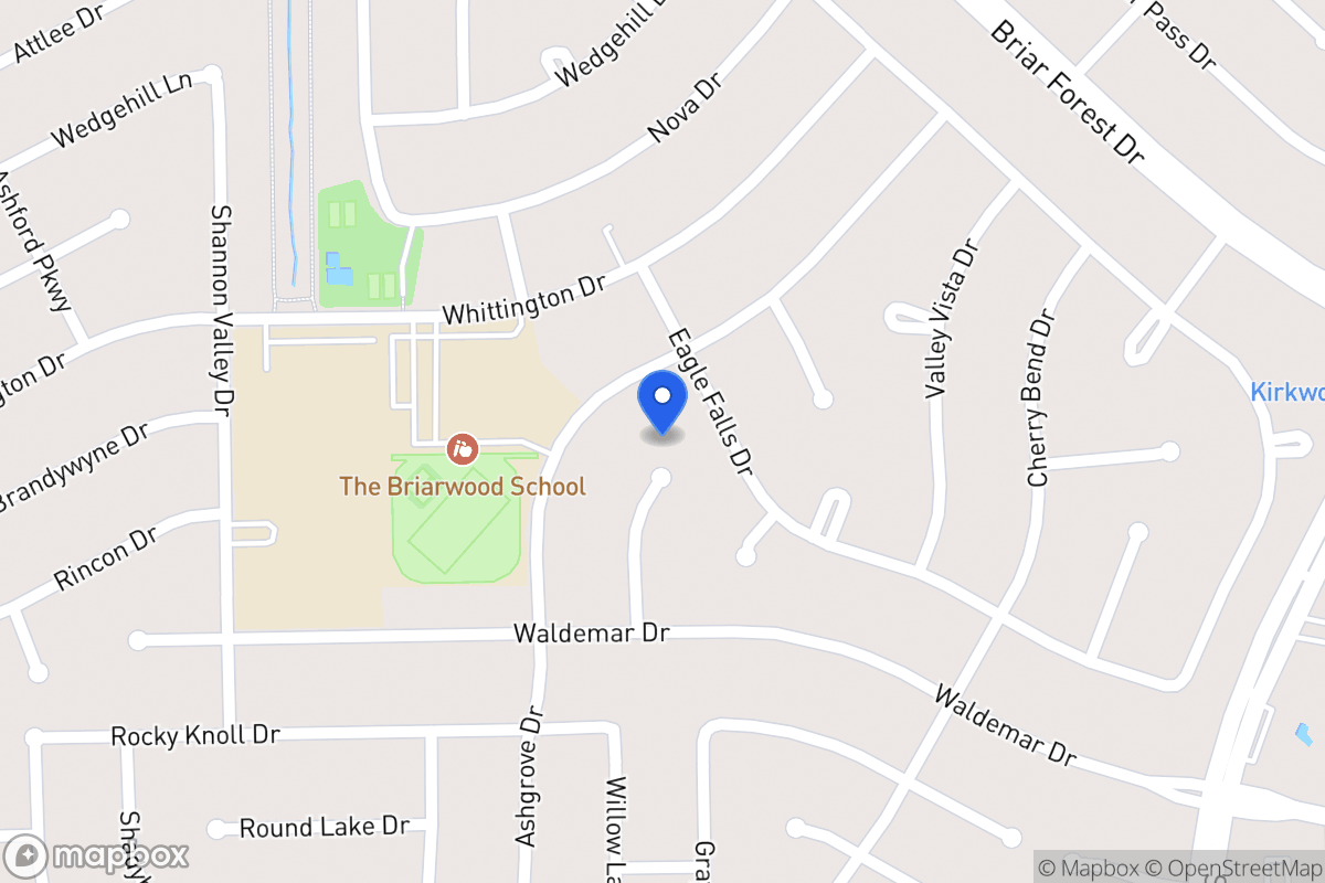 Map of 1902 Willowlake Dr, Houston