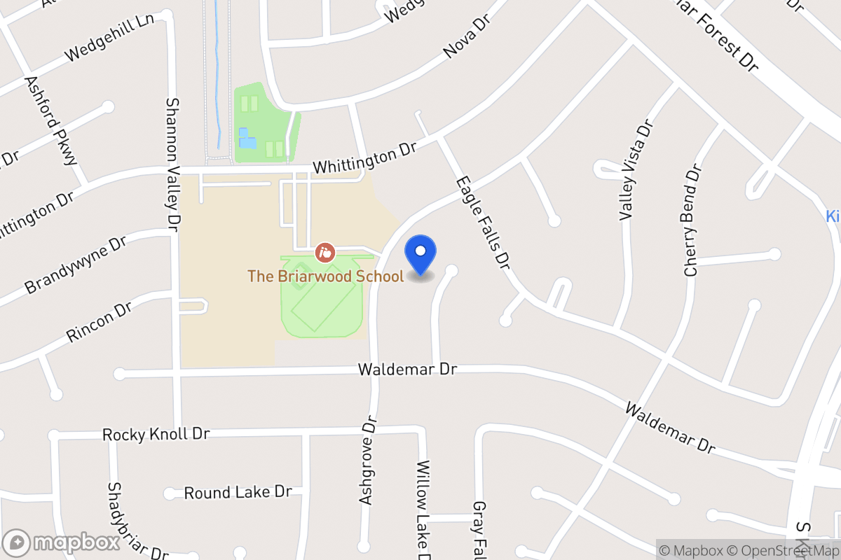 Map of 1914 Willowlake Dr, Houston