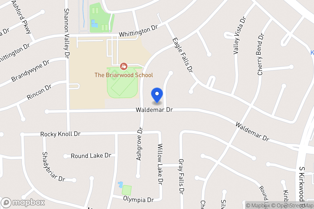 Map of 1934 Willowlake Dr, Houston