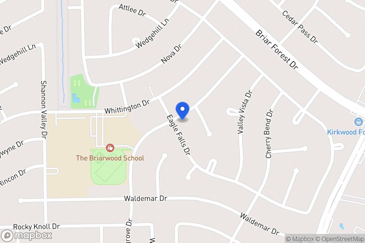 Map of 1815 Eagle Falls Dr, Houston