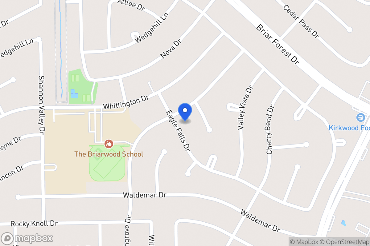 Map of 1819 Eagle Falls Ct, Houston