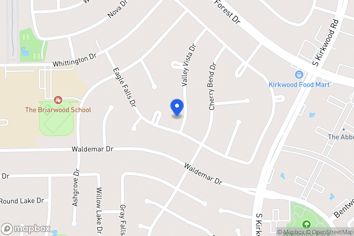 Map of 1818 Valley Vista Dr, Houston
