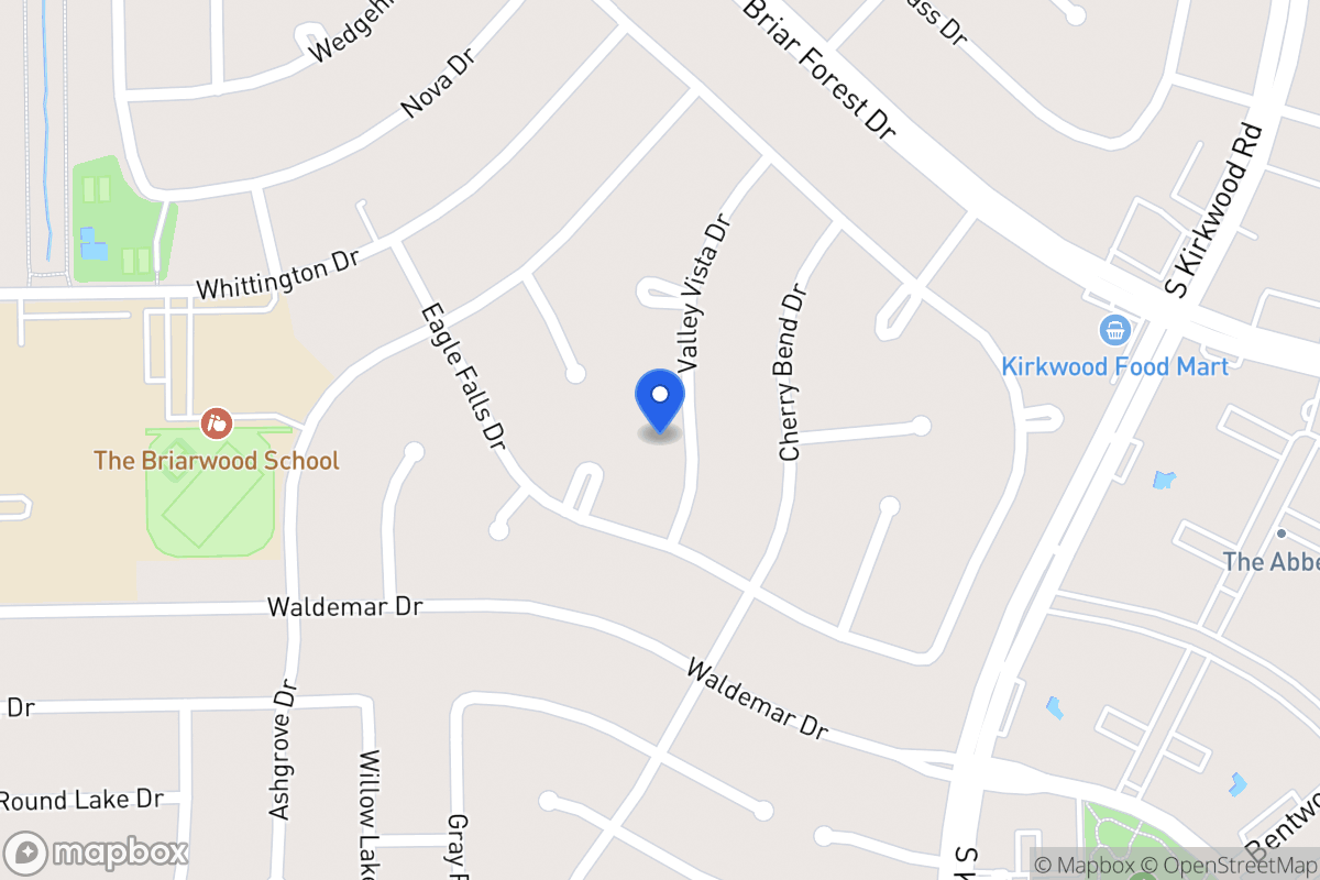 Map of 1806 Valley Vista Dr, Houston