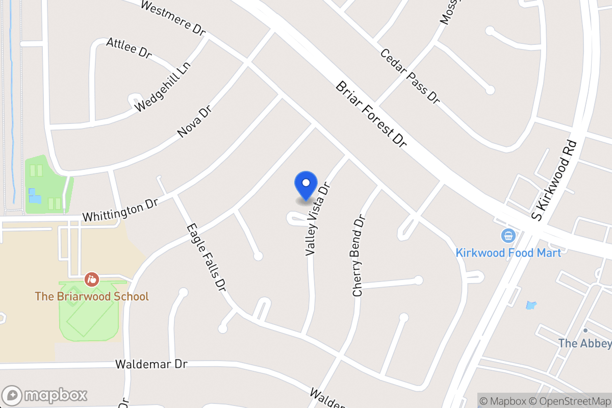 Map of 11902 Valley Vista Ct, Houston